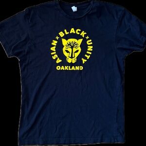 Unity Oakland T-Shirt – Asian Black Solidarity Tee (Size M, Cotton)